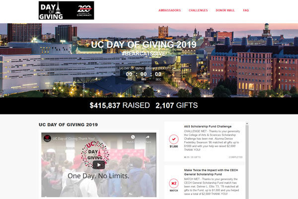 University of Cincinnati Day of Giving
