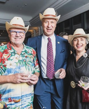 RNLNC 2024 Hat Bar: Picture of three people in custom cowboy hats
